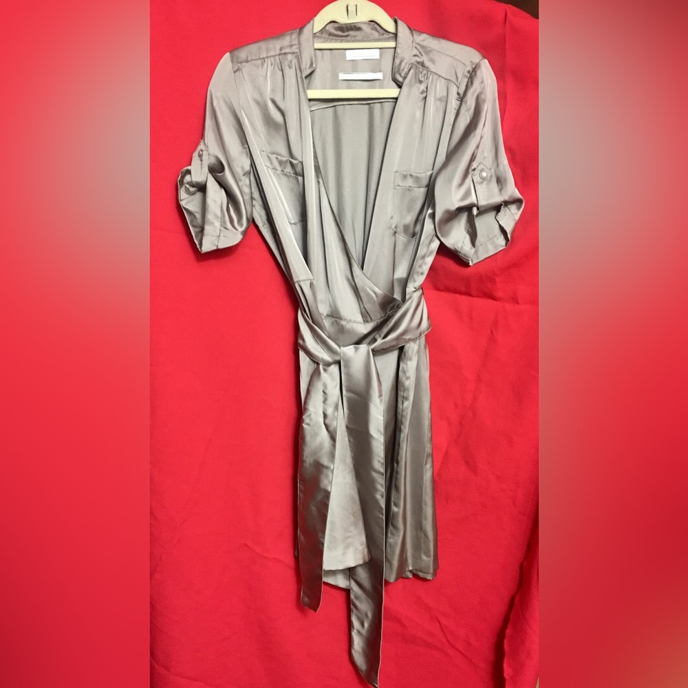 IKKS Pure Edition Satin Shirt Dress